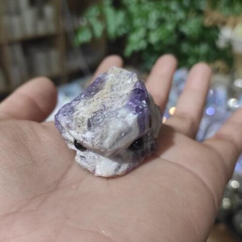 Dream of crystal cluster stone carving decorations small hedgehog 1pcs