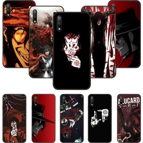 Japan Anime Anime Hellsing Alucard Phone Case For Huawei Honor 9X 10 9 20 8X 8A 8S 7X 7A i A Pro Play Lite Black Cover Funda