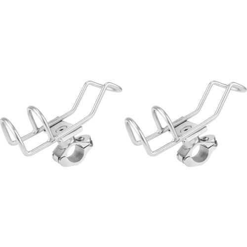 Marine Grade Stainless Steel 316 Fishing Rod Holder, Support Clip Rail