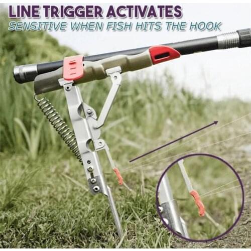 Fishing Rod Holders Automatic Fishing Stainless Steel Pole Tackle Storage 32cm Outdoor Fishing Accessories Bracket New #SD