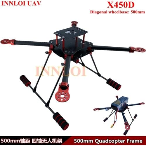 DIY 450 500 550mm Drone carbon fiber frame quad copter Multi Rotor Accessories For Commercial / Industrial uav