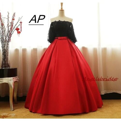 Elegant Boat Neck Ball Gown Quinceanera Dresses 2021 White Red Masquerade Vestidos De 15 Anos Long Sleeves Princess Party Gowns