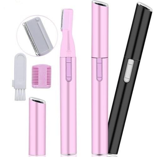 Electric Face Eyebrow Scissors Hair Trimmer Mini Portable Women Lady Beauty Body Face Shaver Remover Blade Razor Epilator Gift