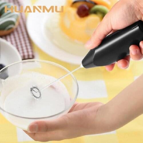 1pc Milk Drink Coffee Whisk Mixer Electric Egg Beater Frother Foamer Mini Handle Stirrer Practical Kitchen Cooking Tool