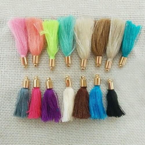 Earrings findings jewelry making tassels charms fiber Tassel caps crimps ends rayon cotton fringe trim key chains pendants craft