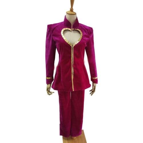 2020 Giorno Giovanna Cosplay Anime JoJos Bizarre Adventure Golden Wind Jojo Cosplay Man woman Costume Pink Suit Uniform Hallowe