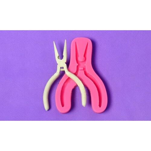 Luyou DIY Scissors silicone Fondant Mold,Resin Clay Chocolate Candy Silicone Cake Mould,Fondant Cake Decorating Tools FM1261