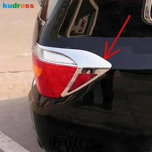 For Toyota Highlander 2008 2009 2010 ABS Chrome Car Rear Light Cover Trim Back Lamp Frame Bezel Molding Exterior Accessories