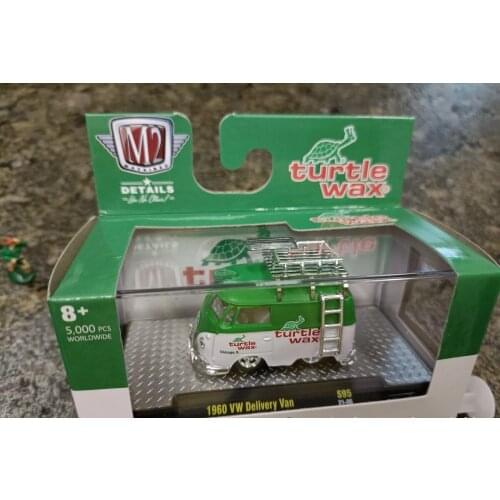 NEW M2 machines 1/64 scale 1960 VW DELIVERY VAN TURTLE WAX limited Collection diecast simulation model car