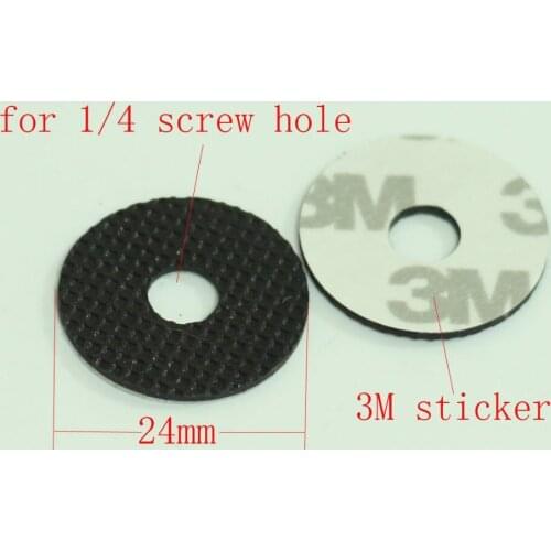 2x 24mm Rubber Washer with 1/4" Hole and 3M adhesive for Tripod / Bracket/5D2 (pack of Two)