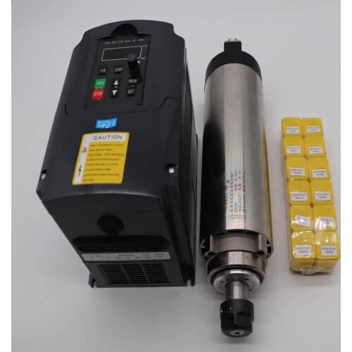CNC spindle kit ER20 2.2KW air cooling spindle + 1 pieces 2.2KW VFD inverter+ ER20 collets