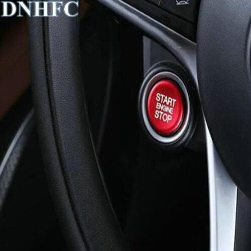 DNHFC Car styling start engine stop Decorate the sequins for Alfa romeo Giulia 2017 2018