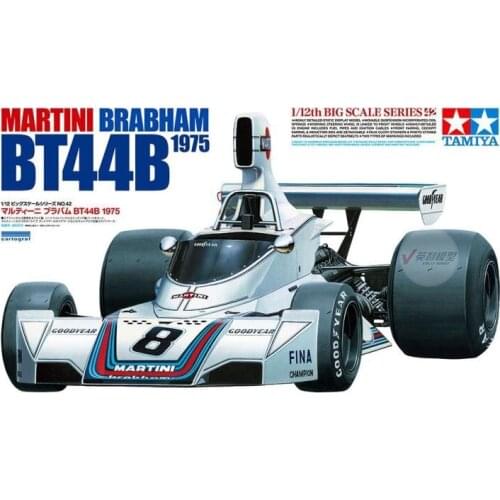 Tamiya plastic assembly car model 1/12 Brabham BT44B Martini painting F1 racing car 1975 adult collection DIY model kit #12042