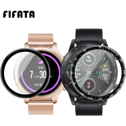 FIFATA 3D Curved Edge Soft Clear Full Coverage Protect Film For Huawei Honor Magic Watch 2 46mm 42mm Screen Protector (Not Glass