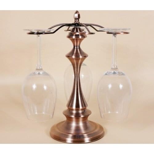 1PC metal frame utility mysterious tower hanging red wine cup rack Home Furnishing modern decoration wine holder KI 2088