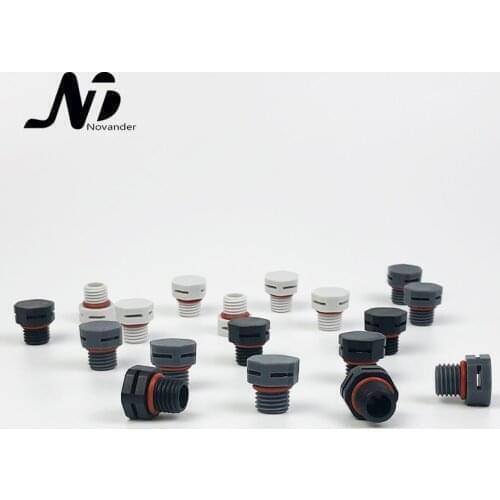 100 pcs M8x1.25 Breathable Air Screw Plug Ventilate Plug Cap Vent Screw Plug Black Waterproof IP67