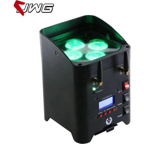 Free Shipping 20pcs/lot 4x6W RGBWA UV Wireless Battery LED Uplights Stage Led DMX Light
