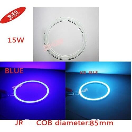 2pcs Waterproof COB Angle Eyes 45MM/60MM/85MM/90MM/100MM/110MM 15W COB Light Rings DC-12V White /warm white / blue / Ice Blue