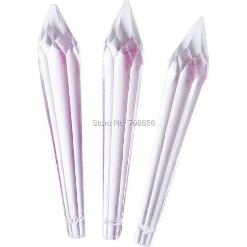 20pcs 100mm AAA Quality Crystal Icicle Prisms Wedding & Xmas Tree Decorations Garland pendants Chandelier Accessories