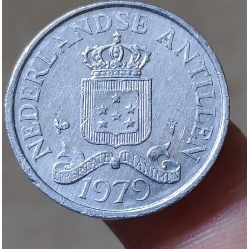 23.5mm Netherlands Antilles ,100% Real Genuine Comemorative Coin,Original Collection