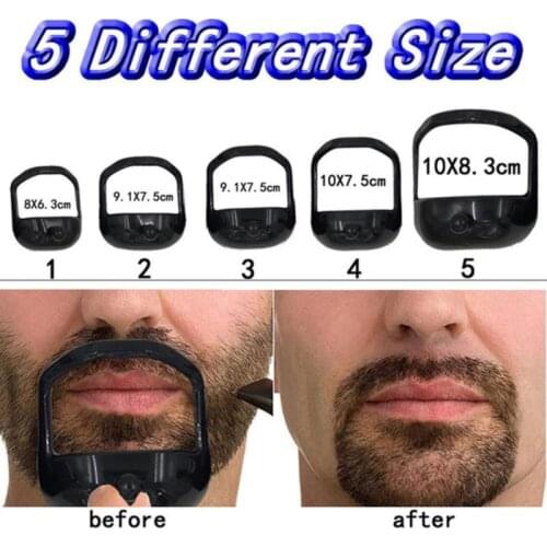 5Pcs/set Men Beard Styling Tool Men Beard Goatee Shaving Template Beard Shaving Face Care Modeling Grooming Gift for Men