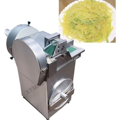 802-1 Industrial electric vegetable automatic dicer slicer shredder machine potato cube chip cutter