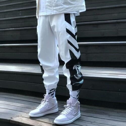Streetwear Hip Hop Joggers Pants Men Women Loose Harem Pants Ankle Length Trousers Sport Casual Harajuku White Techwear Korean