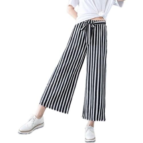 Wide Leg Pants Ulzzang Women High Waist Trousers Casual Loose Casual Elegant Womens Korean Style Chic School Daily Girls