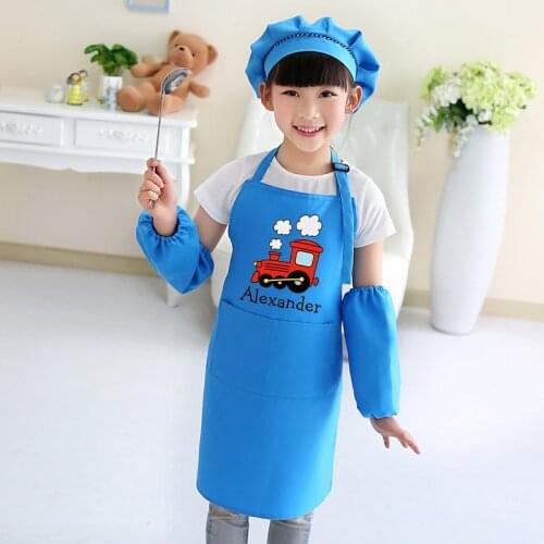 Childrens nursery art painting cooking baking aprons child kindergarten paint clothes for kids