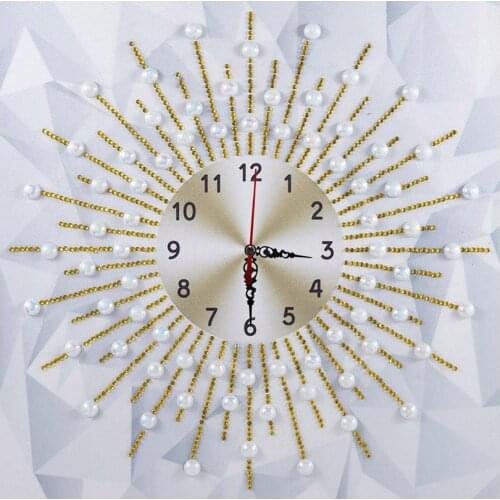 DIY Special Shaped Diamond Painting Sun Shine Wall Clock Crafts Art Decor