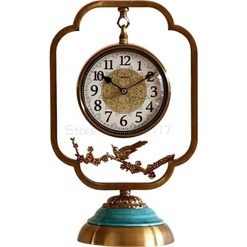 Chinese desk clock and watch ornaments living room personalized creative desk clock household desk clock