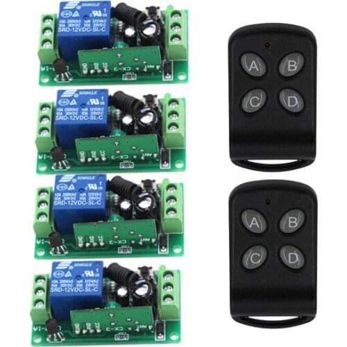 Hot Sales DC9V 12V 24V 10A RF Wireless Remote Control Switch/Radio Controlled Switch System teleswitch Receiver&Transmitter