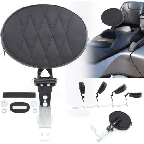 Motorcycle Black Adjustable Plug-In Driver Backrest Smart Mount Back Rest For Can Am Spyder RT 2008-2017 MODEL