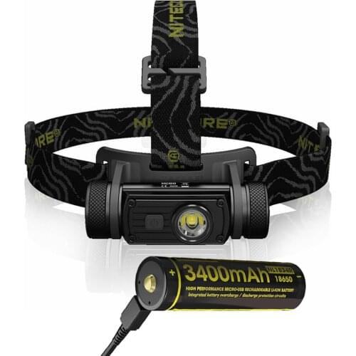 NITECORE HC60 USB Rechargeable Headlight XM-L2 U2 LED max 1000 lumen Beam throw 117 meter Headlamp Outdoor Sports Head light