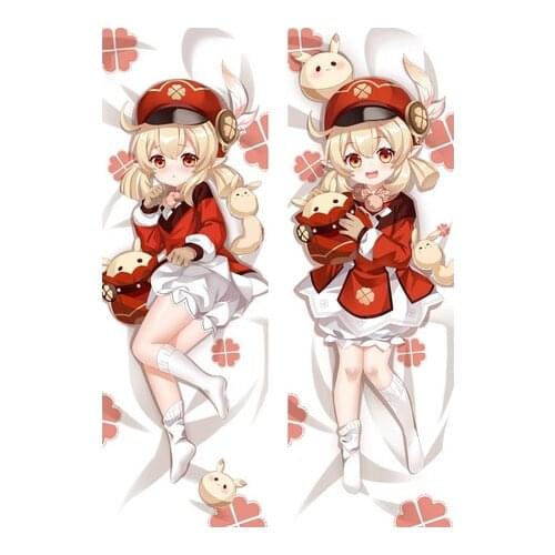 New Anime Game Genshin Impact Klee Dakimakura Hugging Body Anime Pillowcase Throw Cushion Cover Case Otaku Room Cosplay Gifts