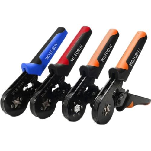 Ferrule Crimping Tool Kit, WOZOBUY Serrated Self-Adjusting Ratchet Wire Terminal Crimping Tool Kit, Electricians Pliers Kit