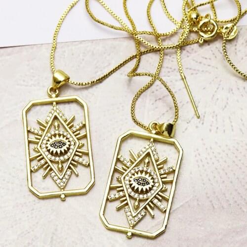 10 Strand Eyes shape charms necklace Fashion jewelry accessories eyes charms for women necklace for women New design 7277