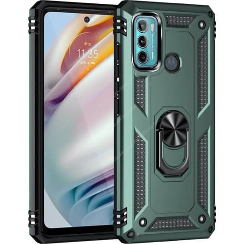 Shockproof Cover for Moto G60 G30 G10 G9 Play Heavy Duty Rugged Case for motoG20 g50 E7 g9 g60 Magnetic Ring Holder Phone Case