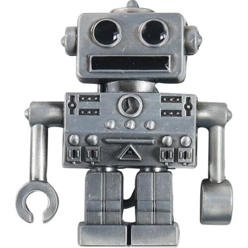 Zinc Alloy Robot Belt Buckle for Men Buckles for Belts High Quality Western Cowboy Accessories Suitable for 4cm Width Belt