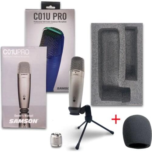 Samson C01U Pro USB Studio Microphone with professional mic condenser microphone for USB microfone condensador recording