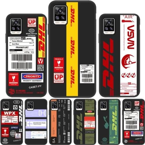 DHL Express Silicone Case For Vivo IQOO 5 Pro Case For Vivo IQOO NEO 3 Z1X V20 SE V9 V7 Plus V19 V15 S1 Pro V11I V11 S7 S6 Cover