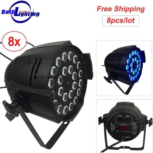 LED Stage Light Effect 24*18W RGBWA UV 6in1 LED Par Light With DMX512 for Disco DJ Projector Party Decoration Stage Lighting