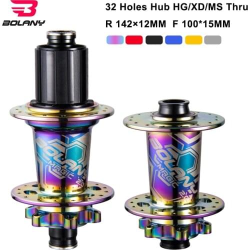 Bolany Bike Hubs NBK Disc Brake 32 Hole 4 Sealed Bearing Bicycle Aluminum Alloy15*100MM 142*12MM Thru Axle MTB Hub 8 9 10 11 12S
