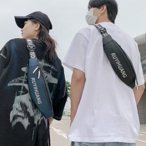 Male Fanny Pack Women Running Bag Fashion Outdoor Sport Waist Bag Casual Hit Hop Crossbody Travel Cycling Belt Bags Unisex