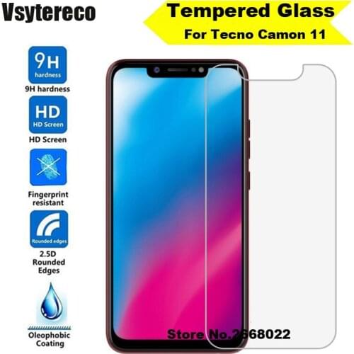 Tempered Glass For Tecno Camon 11 Safety Glass Mobile Phone Film Glass Case For Tecno Camon 11 Pro Screen Protector Glass