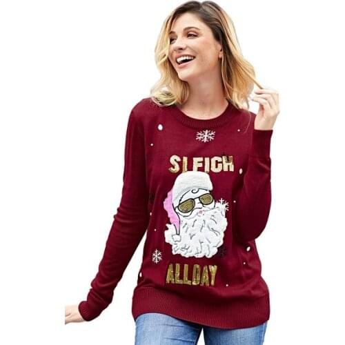 Women Yoga Sweatshirt Christmas Sweater Reindeer Dress Womens Christmas Gift Snowman Santa Claus Costume Suit Fitnss Gym Coat