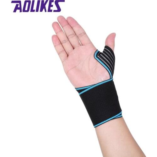 1pc Sports Safety Wrist Bands Wrist Support Strap Wraps Hand Sprain Recovery Wristband Cycling Tennis Gym Accessories