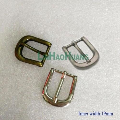 16pcs/lot Inner width 19mm metal alloy buckle belt pin buckle silver/bronze heavy weight free shipping 2015091802