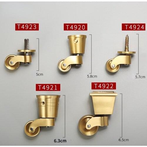 4PCS/LOT Antique Bronze Vintage European furniture Casters mute pulley Sofa universal wheel