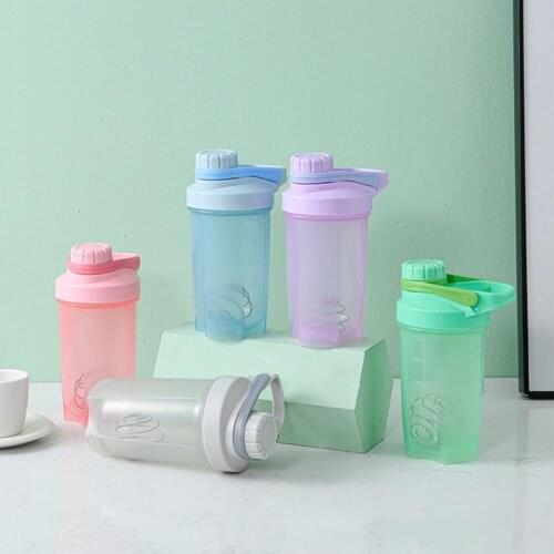 500 Ml Whey Protein Powder Mixing Bottle Sports Fitness Gym Bottle Outdoor Portable Plastic Drinking Bottle Sports Shaker Bottle